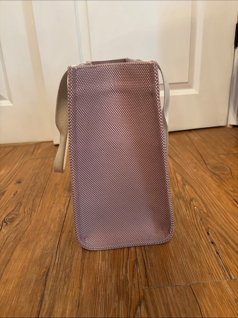 lululemon athletica Pink Canvas Tote with Cream Straps - Picture 4 of 5